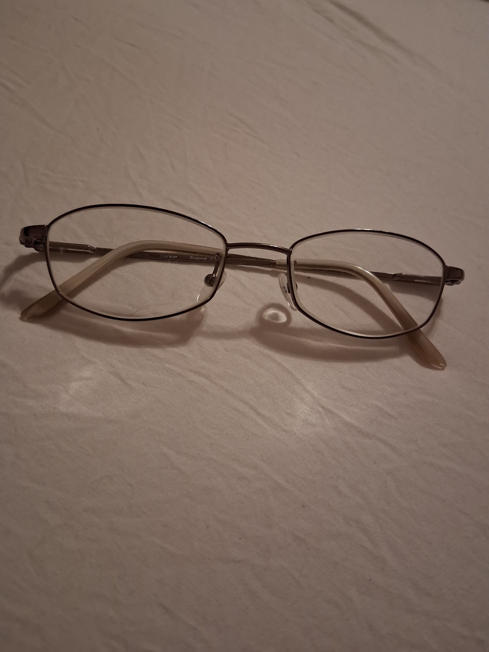 Vintage 90s Dynasty "Fran" Brown Metal with Rhinestones